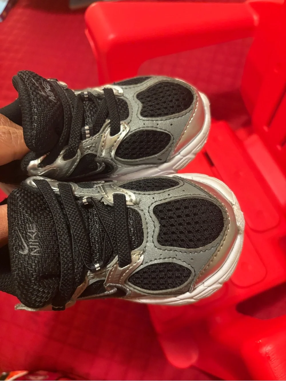 Nike Kids Sneakers Trio in White, Black, and Pink